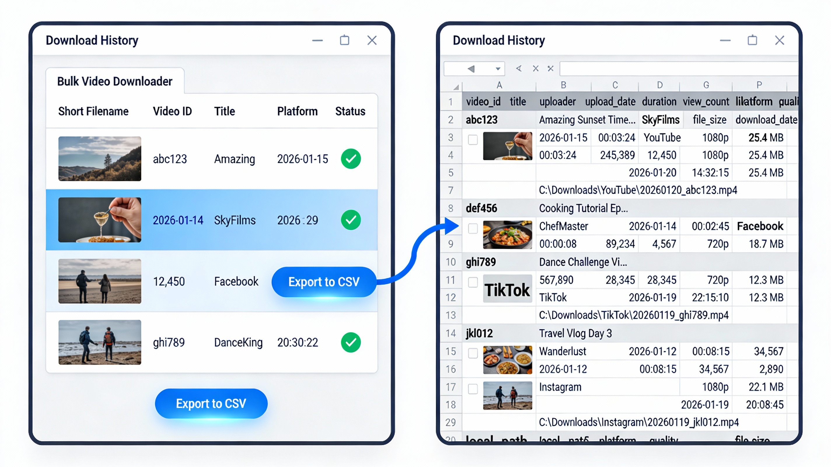 Metadata Export